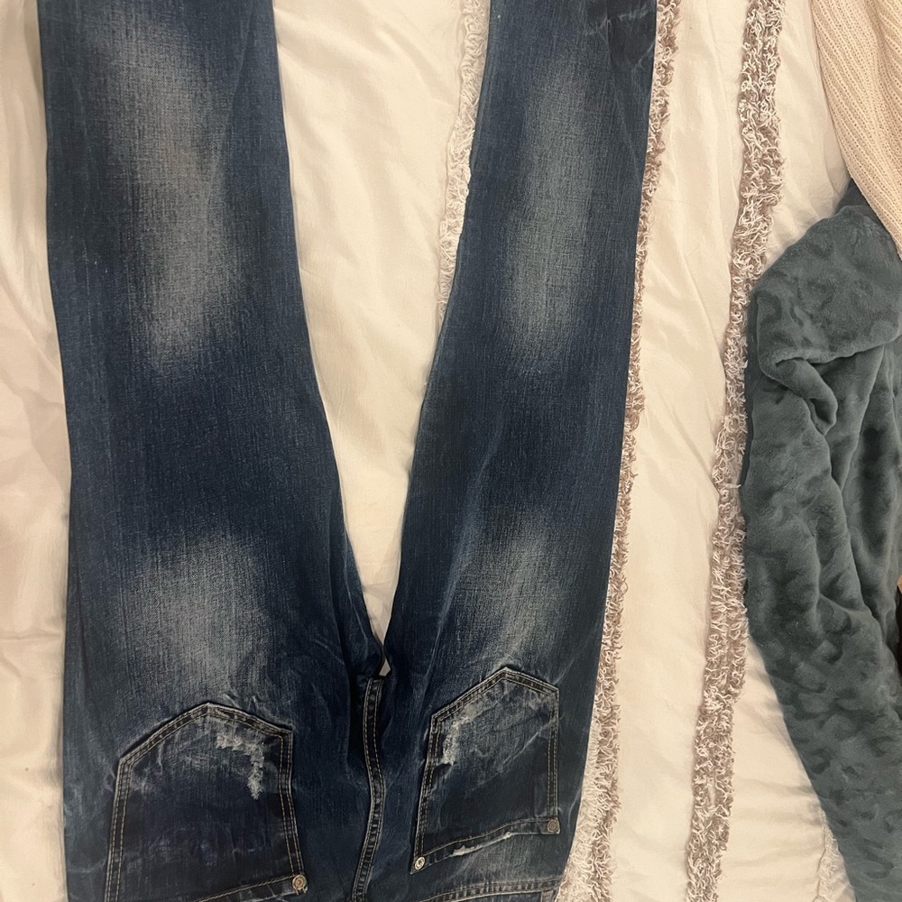 Philipp Plein Distressed Blue Jeans - Picture 6 of 8